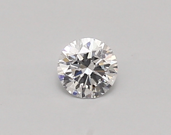 Actual 0.25 carat D Round lab-grown diamond
