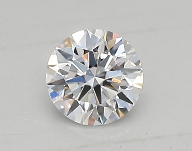Actual 0.26 carat D Round lab-grown diamond