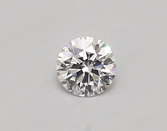 Actual 0.26 carat D Round lab-grown diamond