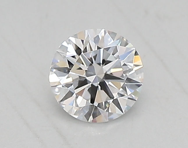 Actual 0.26 carat D Round lab-grown diamond