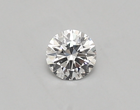 Actual 0.26 carat D Round lab-grown diamond