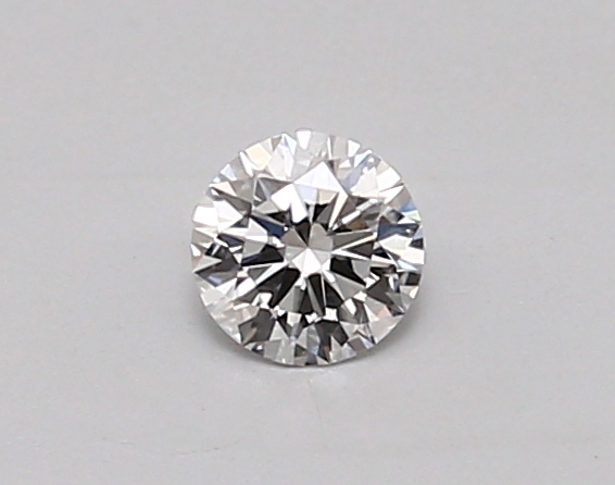 Actual 0.26 carat D Round lab-grown diamond