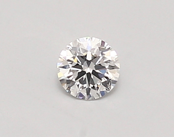 Actual 0.26 carat D Round lab-grown diamond