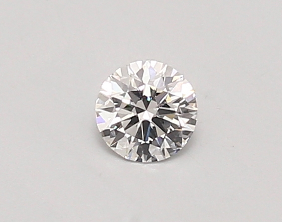 Actual 0.26 carat D Round lab-grown diamond