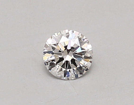 Actual 0.26 carat D Round lab-grown diamond