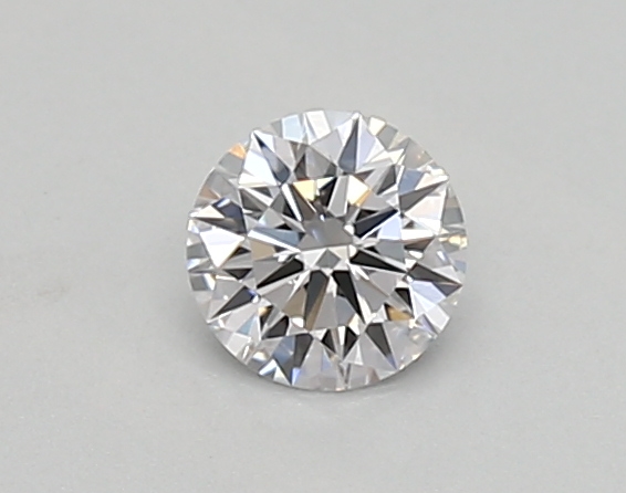 Actual 0.26 carat D Round lab-grown diamond