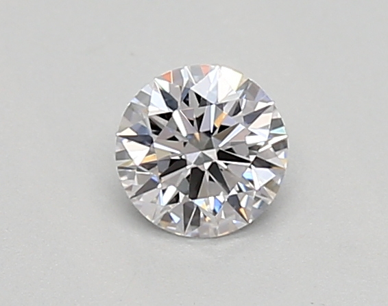 Actual 0.26 carat D Round lab-grown diamond