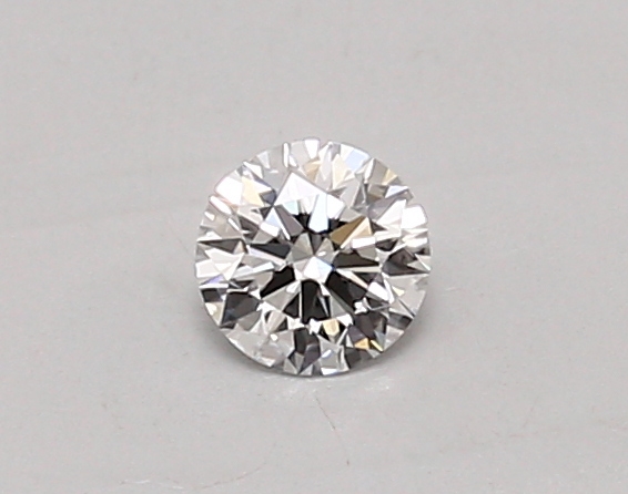 Actual 0.26 carat D Round lab-grown diamond