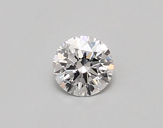 Actual 0.26 carat D Round lab-grown diamond