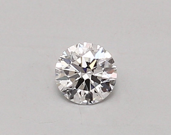 Actual 0.24 carat D Round lab-grown diamond