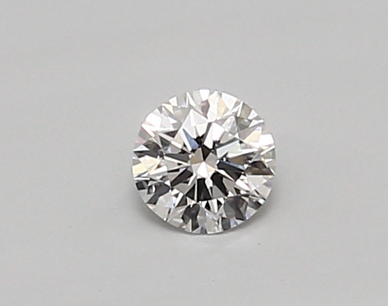Actual 0.26 carat D Round lab-grown diamond