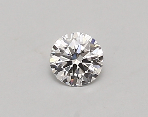 Actual 0.26 carat D Round lab-grown diamond