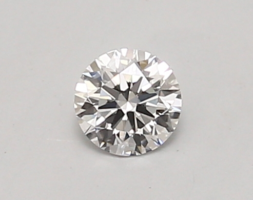 Actual 0.26 carat D Round lab-grown diamond
