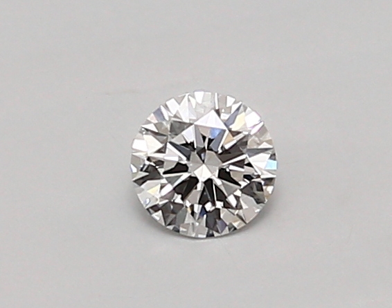 Actual 0.26 carat D Round lab-grown diamond