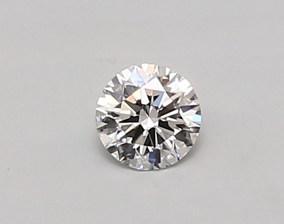 Actual 0.26 carat D Round lab-grown diamond