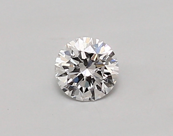 Actual 0.26 carat D Round lab-grown diamond