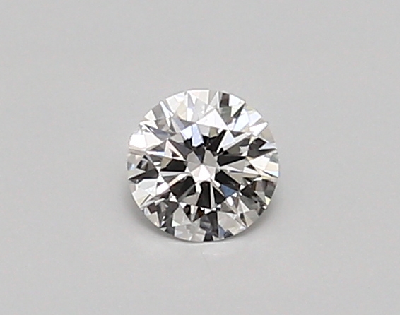 Actual 0.26 carat D Round lab-grown diamond