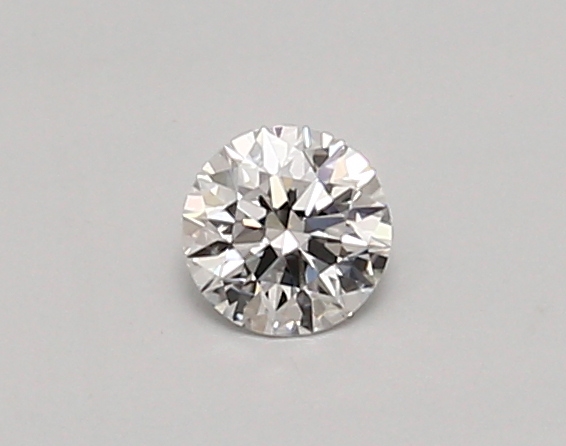 Actual 0.26 carat D Round lab-grown diamond