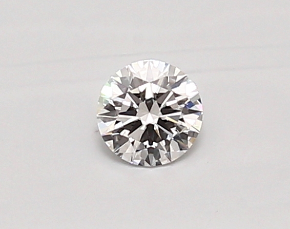 Actual 0.26 carat D Round lab-grown diamond