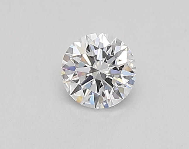 Actual 0.26 carat D Round lab-grown diamond