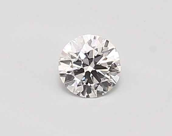 Actual 0.26 carat D Round lab-grown diamond