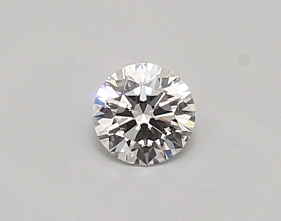 Actual 0.26 carat D Round lab-grown diamond