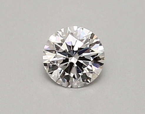 Actual 0.26 carat D Round lab-grown diamond