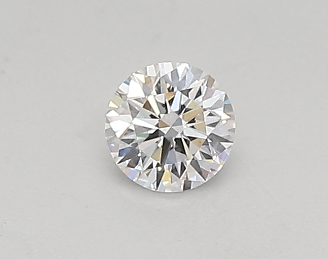 Actual 0.26 carat D Round lab-grown diamond