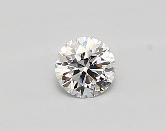Actual 0.27 carat D Round lab-grown diamond