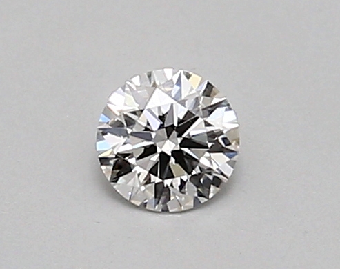 Actual 0.25 carat D Round lab-grown diamond