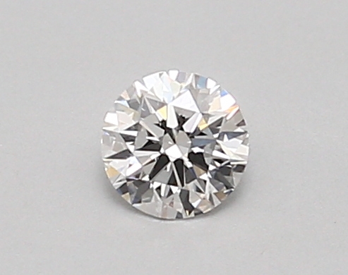 Actual 0.26 carat D Round lab-grown diamond