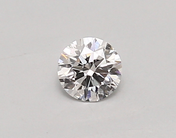 Actual 0.26 carat D Round lab-grown diamond