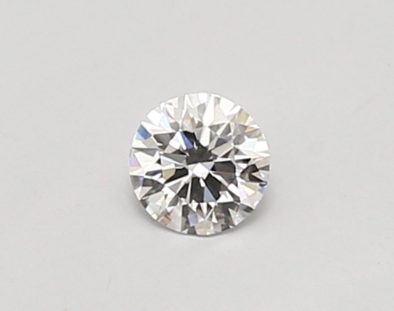 Actual 0.26 carat D Round lab-grown diamond