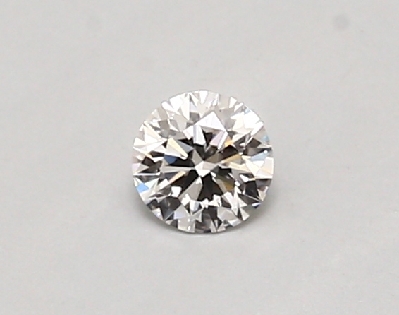 Actual 0.26 carat D Round lab-grown diamond