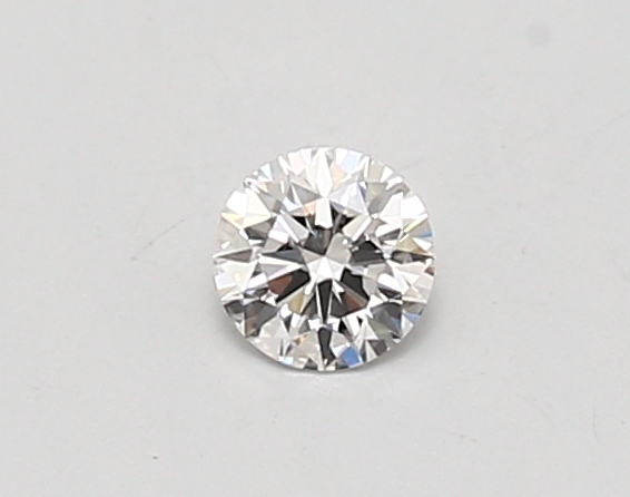Actual 0.26 carat D Round lab-grown diamond