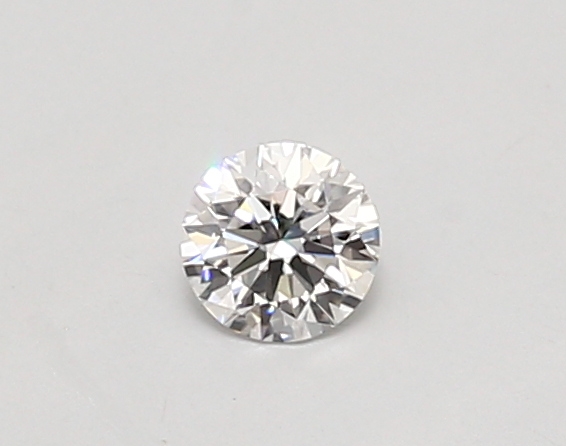 Actual 0.26 carat D Round lab-grown diamond
