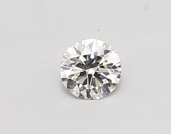 Actual 0.26 carat D Round lab-grown diamond