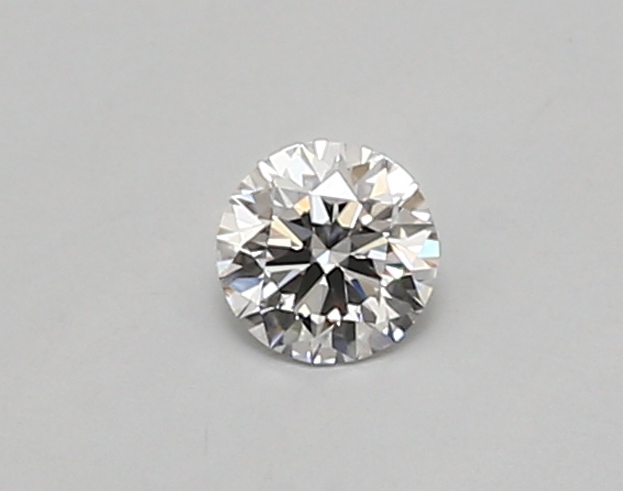 Actual 0.26 carat D Round lab-grown diamond