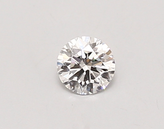 Actual 0.26 carat D Round lab-grown diamond