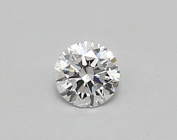 Actual 0.26 carat D Round lab-grown diamond