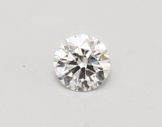 Actual 0.26 carat D Round lab-grown diamond