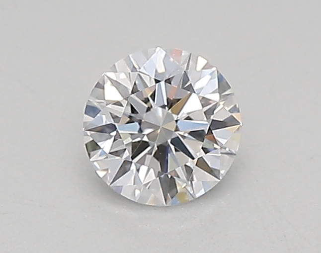 Actual 0.26 carat D Round lab-grown diamond