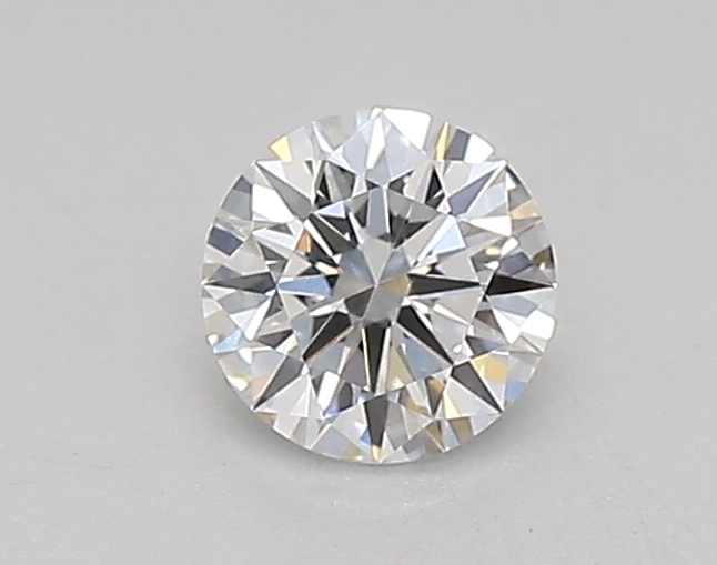 Actual 0.26 carat D Round lab-grown diamond