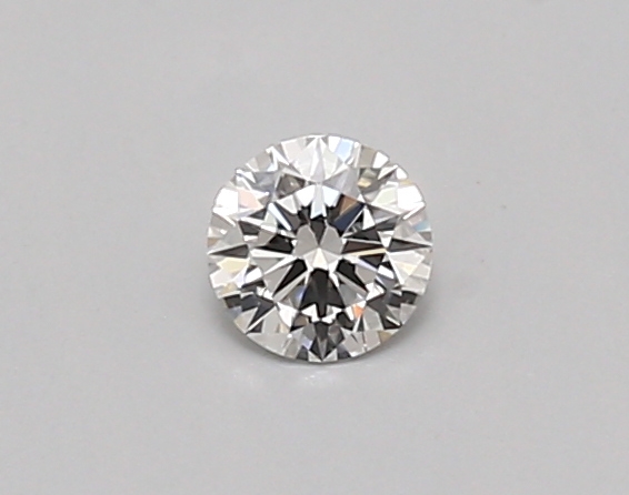 Actual 0.26 carat D Round lab-grown diamond
