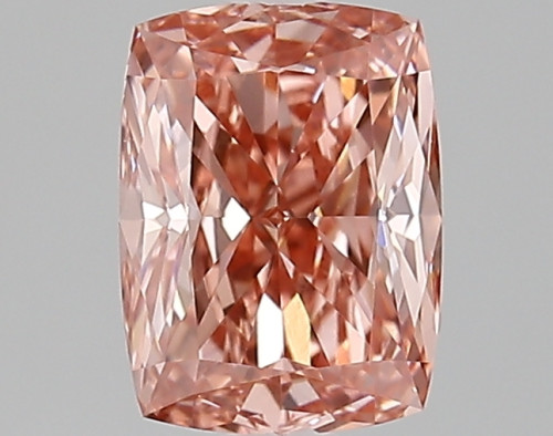 1.36 carat fancy vivid  pink VVS2 EX Cut IGI cushion diamond