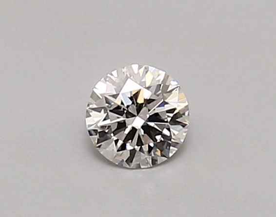 Actual 0.26 carat D Round lab-grown diamond