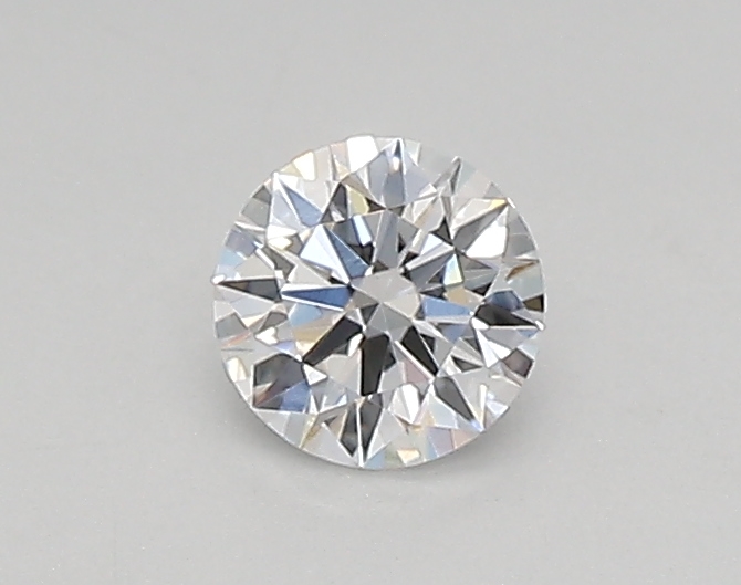 Actual 0.26 carat D Round lab-grown diamond