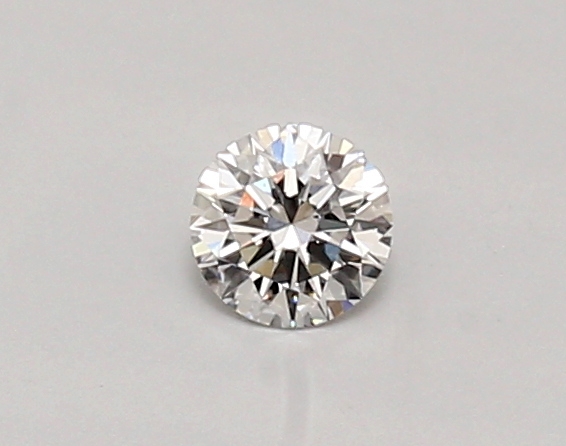 Actual 0.26 carat D Round lab-grown diamond