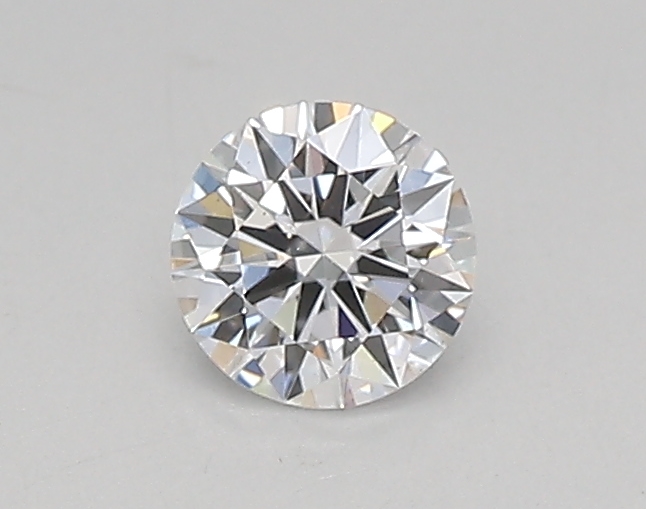 Actual 0.27 carat D Round lab-grown diamond