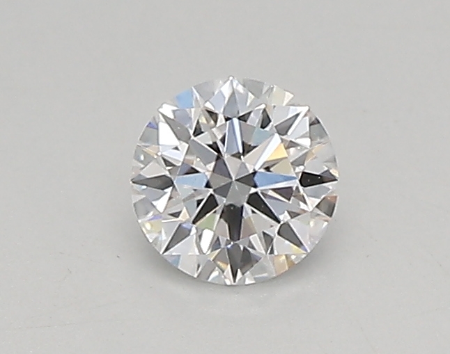 Actual 0.26 carat D Round lab-grown diamond